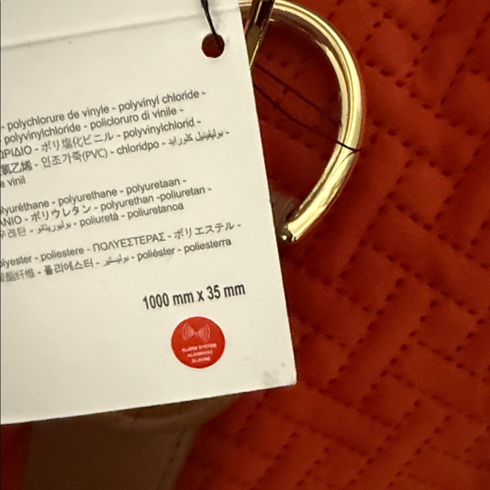 Zara Tan Belt with Gold Buckle - Picture 2 of 2
